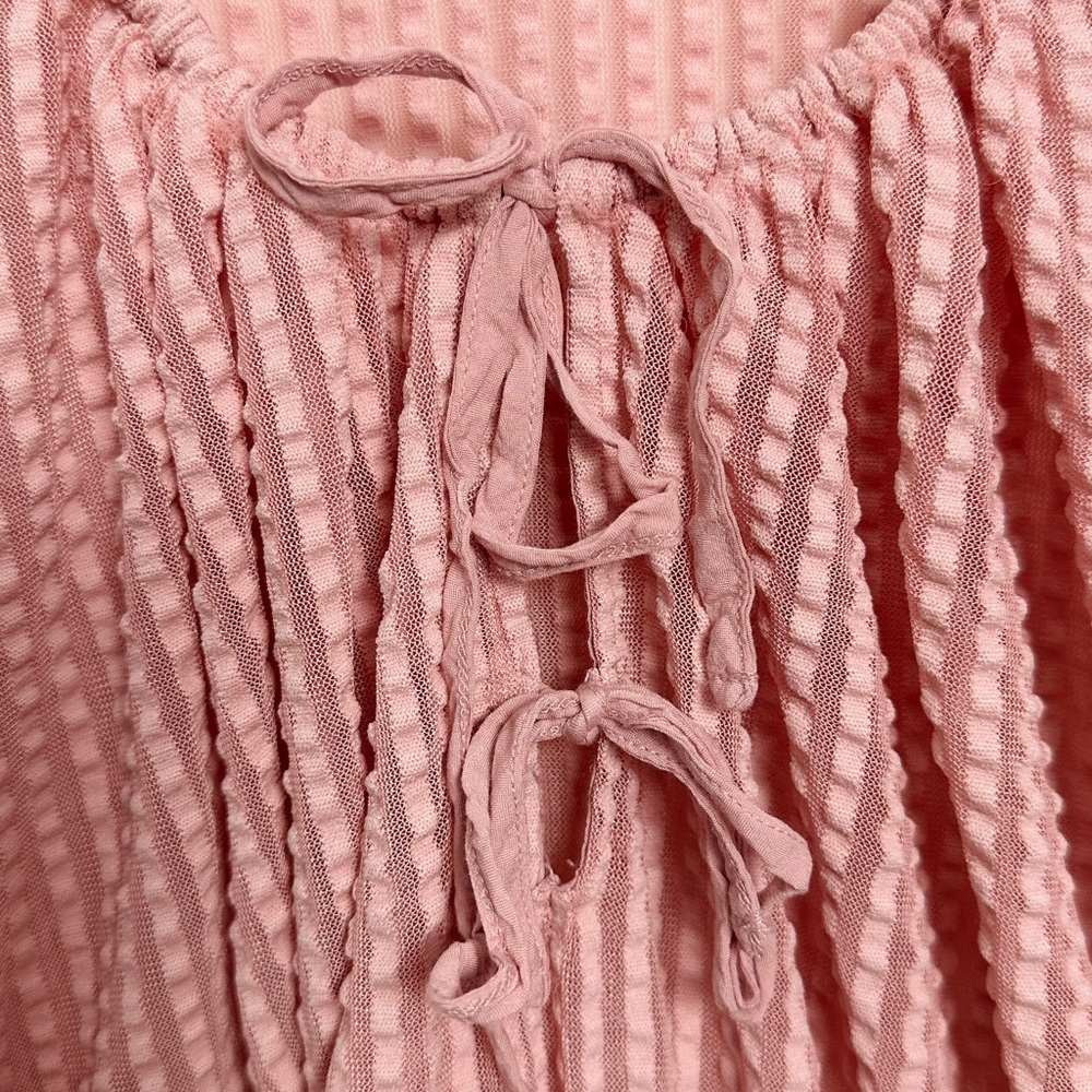 Urban Outfitters Peasant style cropped top - dusty pink - polyester - L - Picture 9 of 10